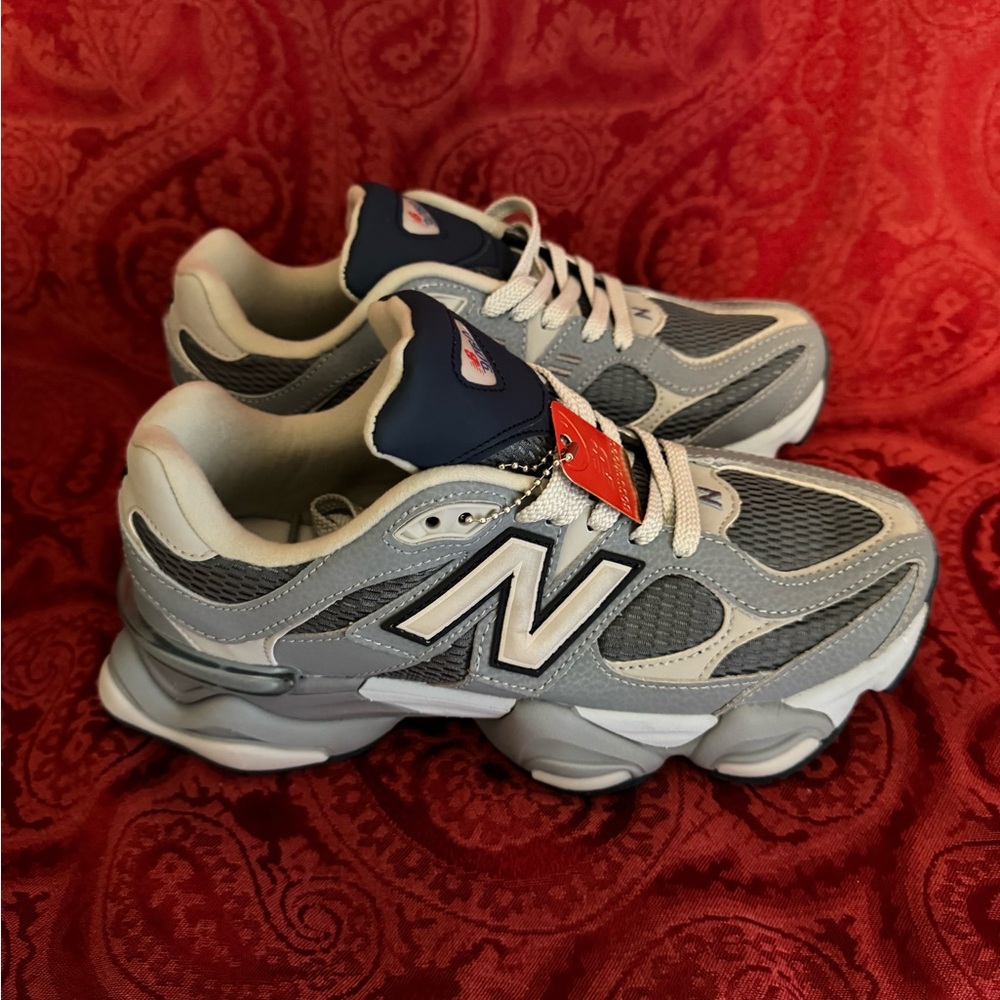 New Balance Gray and Navy Sneakers